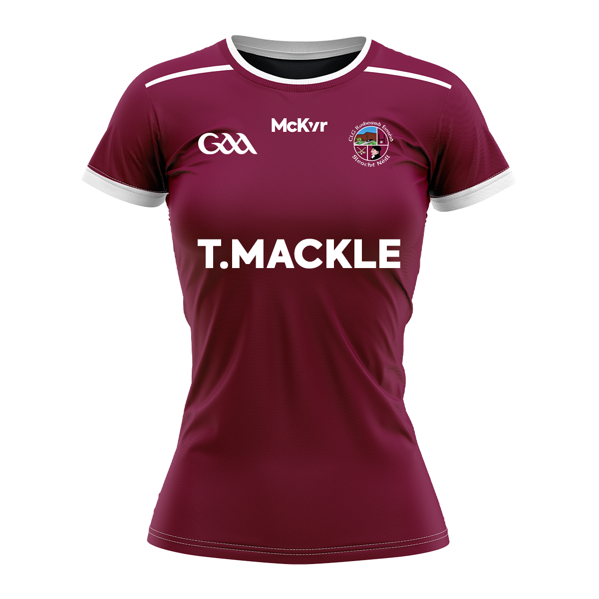 McKvr Slaughtneil Hurling Away Jersey - Womens - Maroon