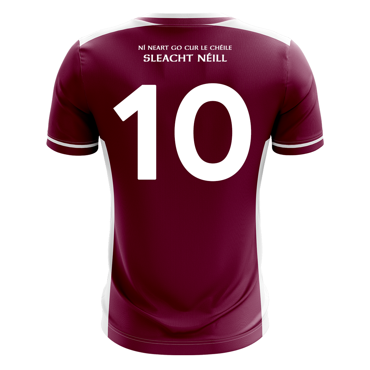 Mc Keever Slaughtneil Camogie Numbered Playing Jersey - Adult - Maroon/White Player Fit