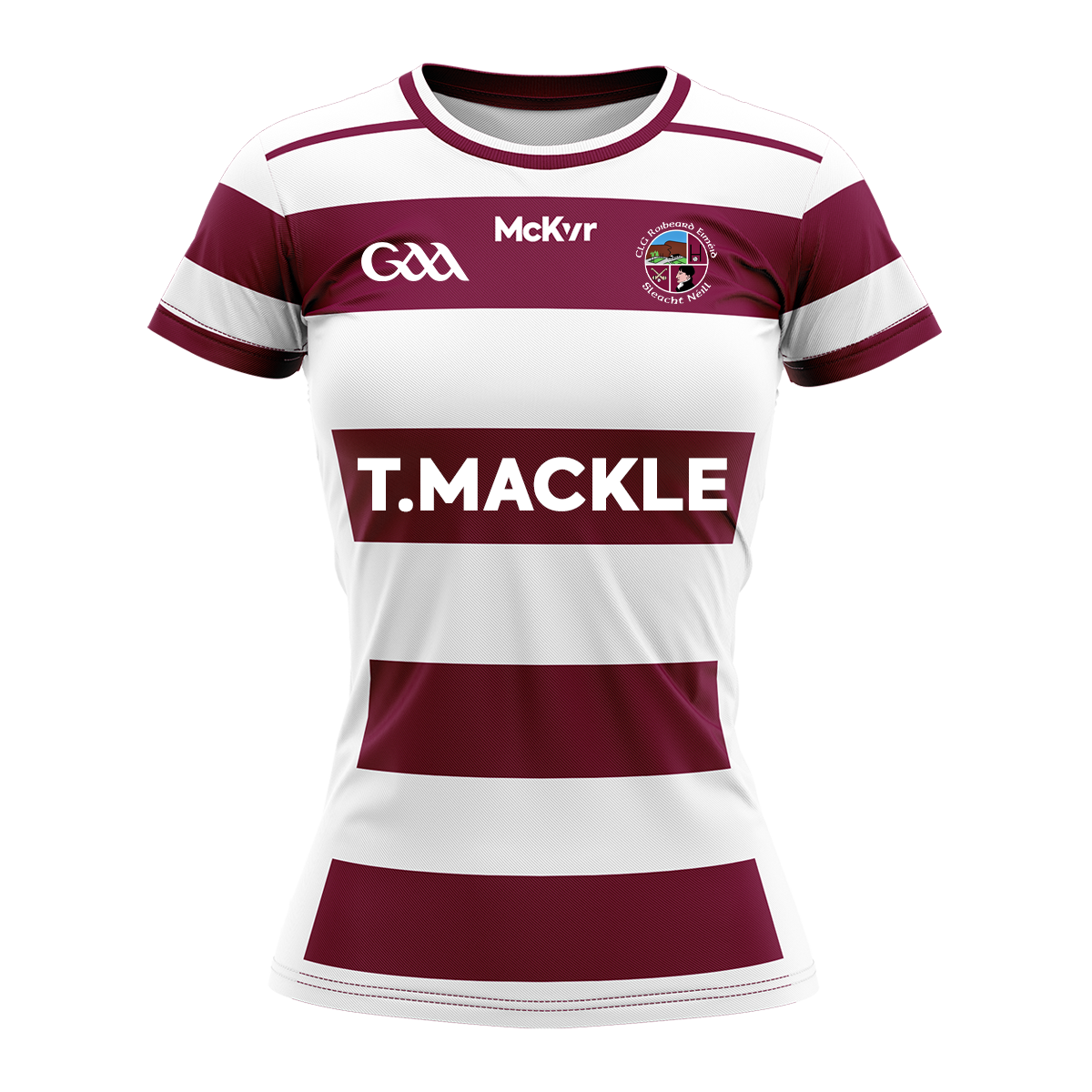 McKvr Slaughtneil Hurling Playing Jersey - Womens - Maroon/White