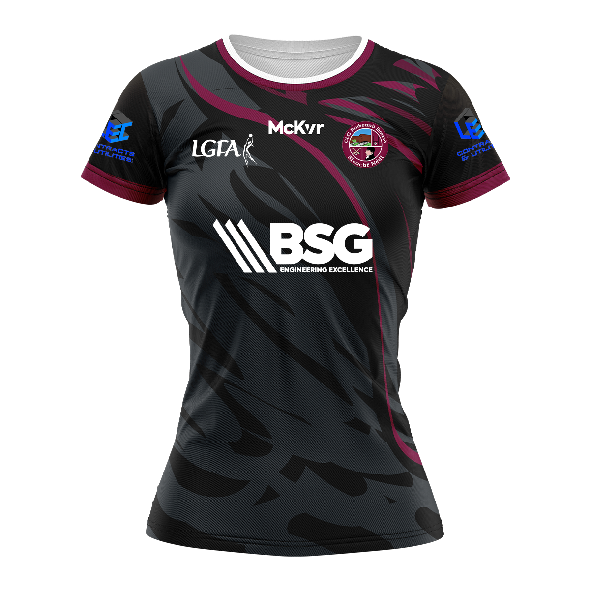 McKvr Slaughtneil LGFA Goalkeeper Jersey - Womens - Grey/Black