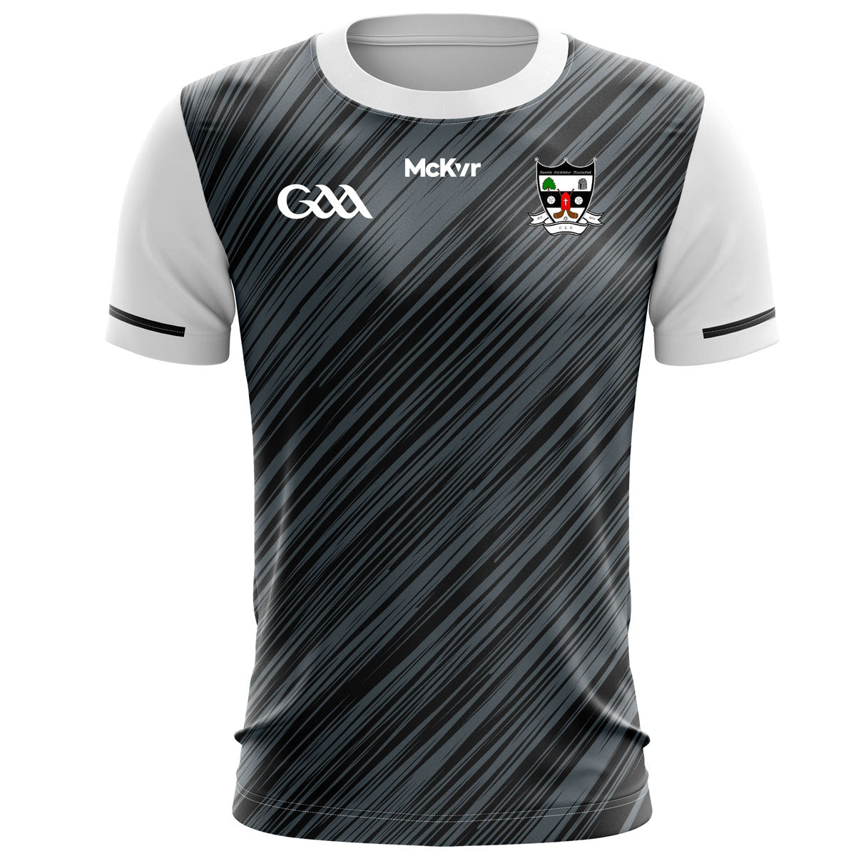 Mc Keever St Oliver Plunketts Cork GAA Training Jersey 3 - Adult - Grey/Black Player Fit