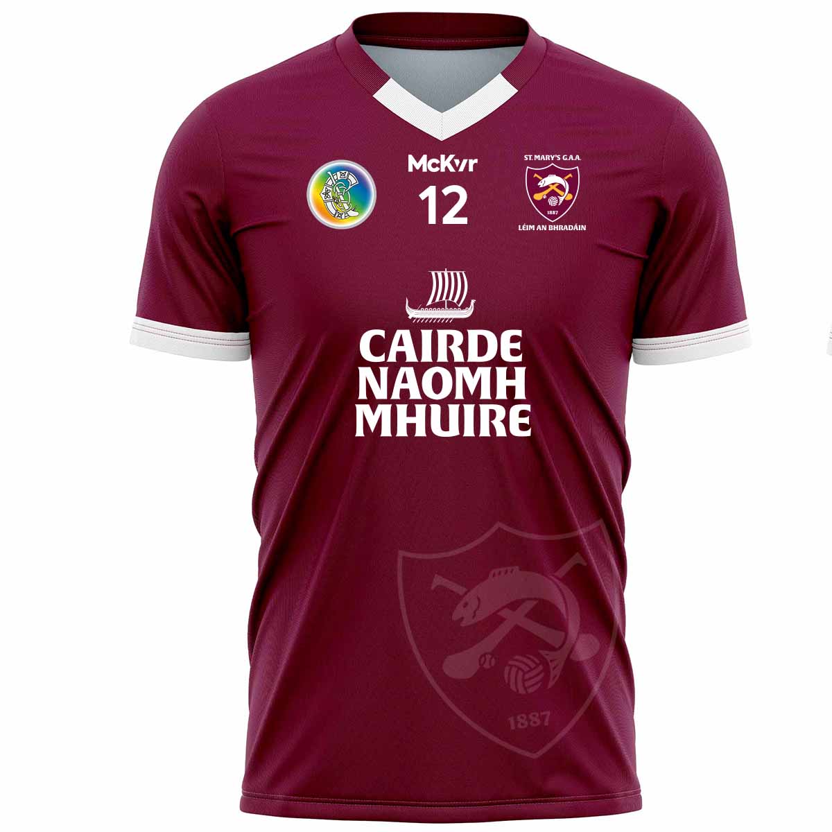 Mc Keever St Marys Camogie Leixlip Numbered Playing Jersey - Youth - Maroon