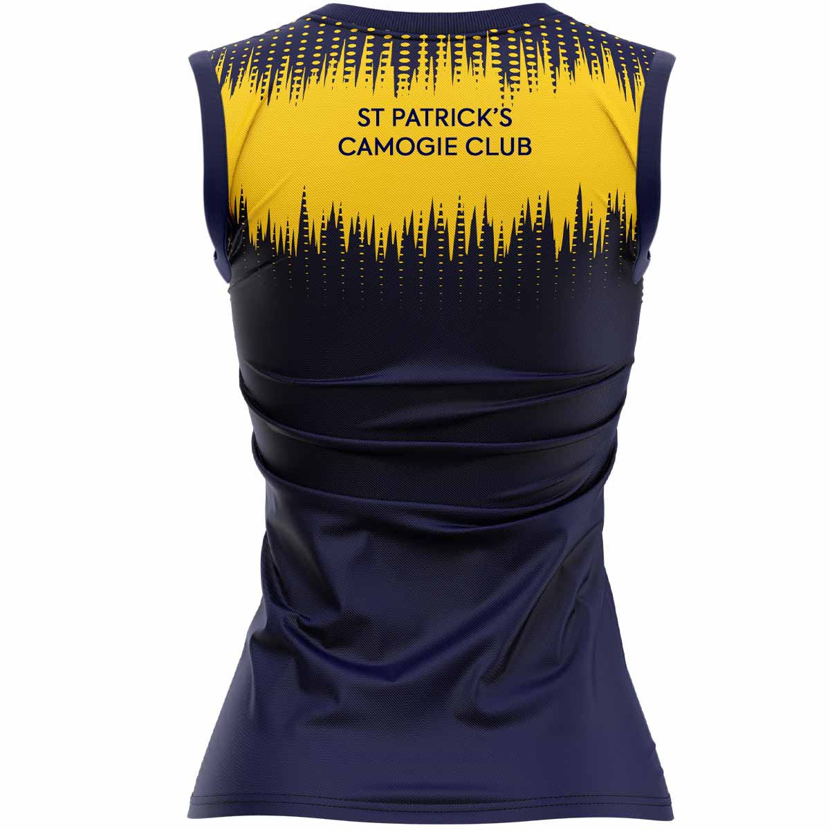 McKvr St Patricks Camogie Club Training Vest Design 3 - Womens - Navy/Saffron