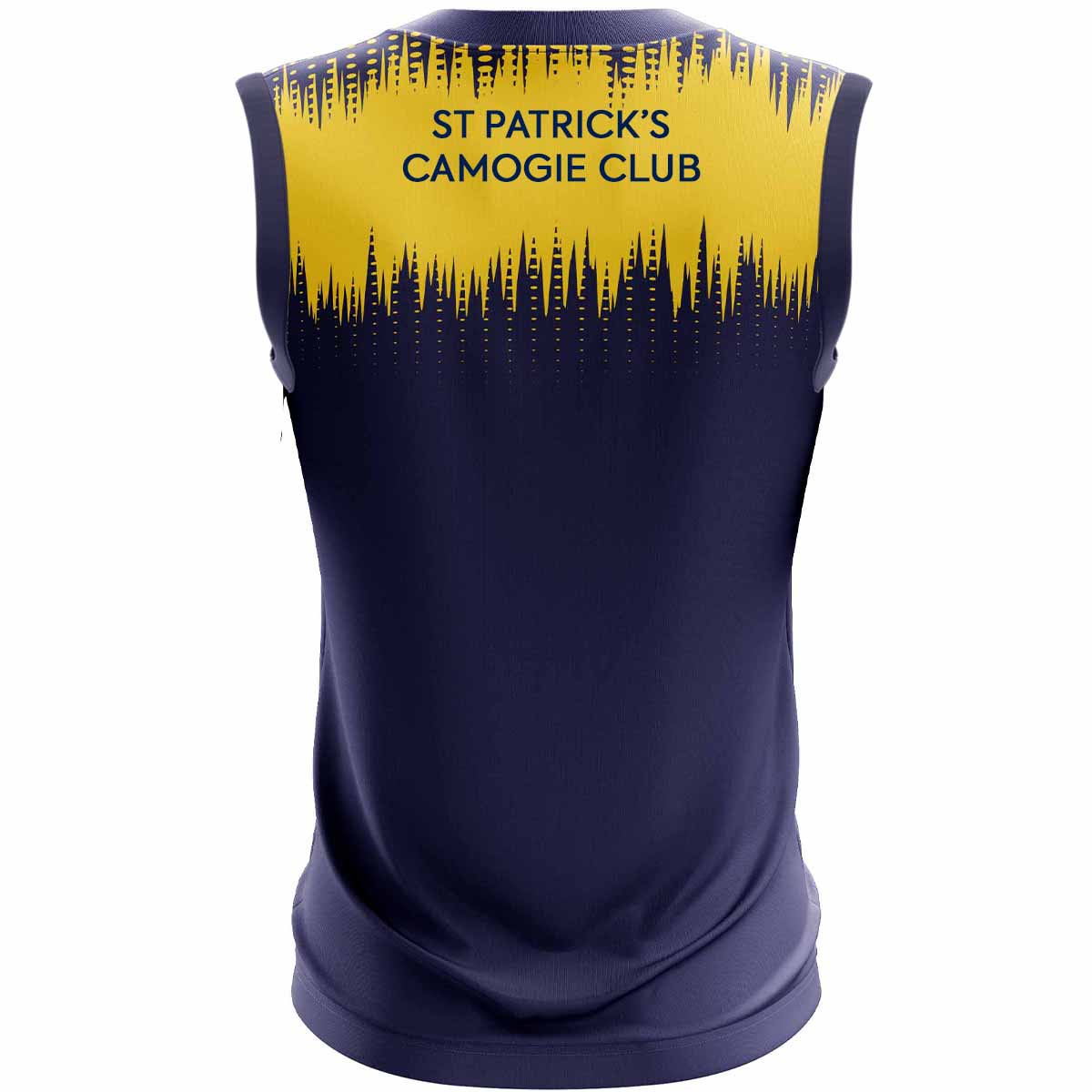 McKvr St Patricks Camogie Club Training Vest Design 3 - Adult - Navy/Saffron