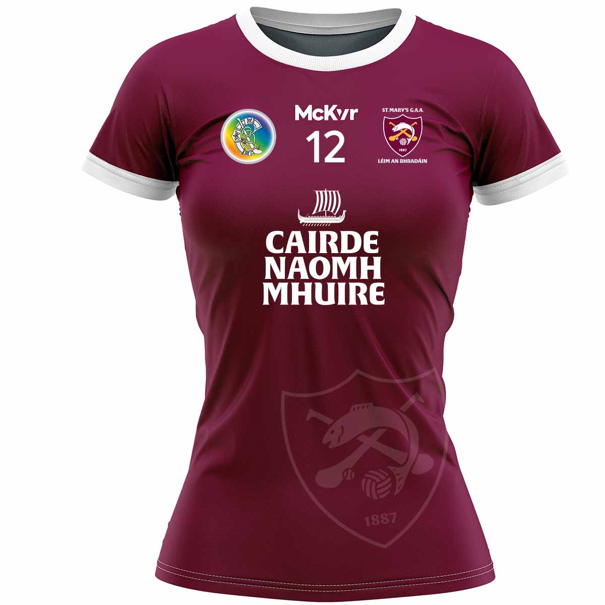 Mc Keever St Marys Camogie Leixlip Numbered Playing Jersey - Womens - Maroon