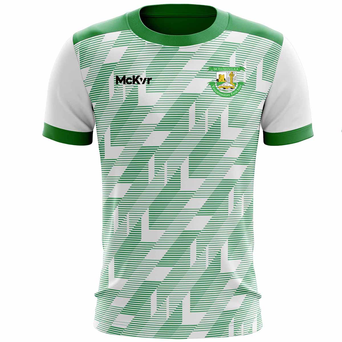 Mc Keever St Fechins Jersey - Adult - White/Green