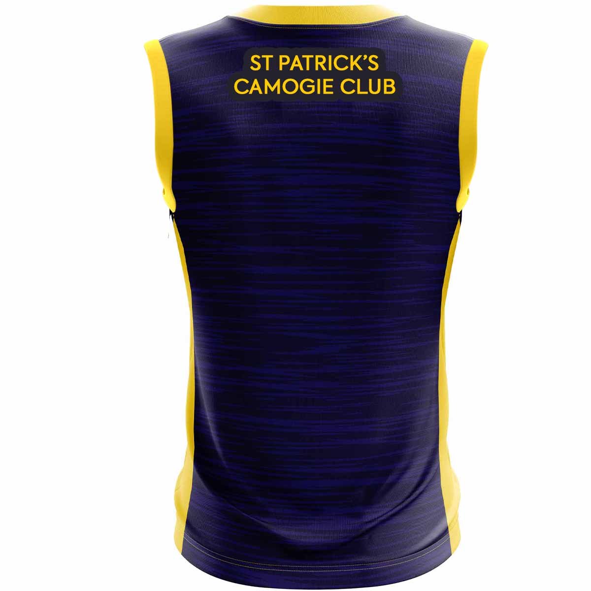 McKvr St Patricks Camogie Club Training Vest Design 2 - Adult - Navy/Saffron