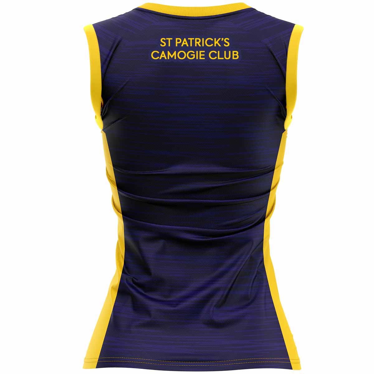 McKvr St Patricks Camogie Club Training Vest Design 2 - Womens - Navy/Saffron