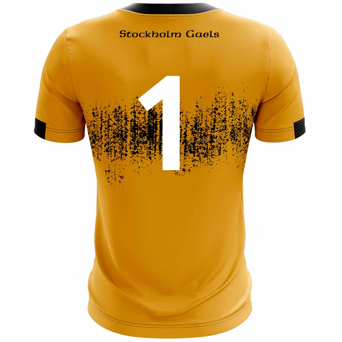 Mc Keever Stockholm Gaels GAA Numbered Goalkeeper Jersey - Adult - Amber Player Fit
