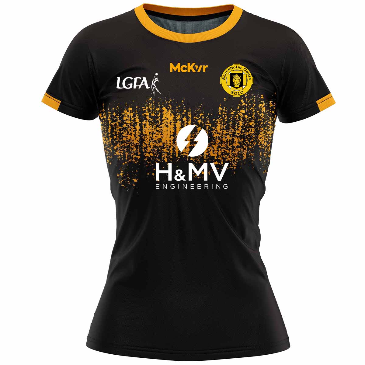Mc Keever Stockholm Gaels LGFA Playing Jersey - Womens - Black