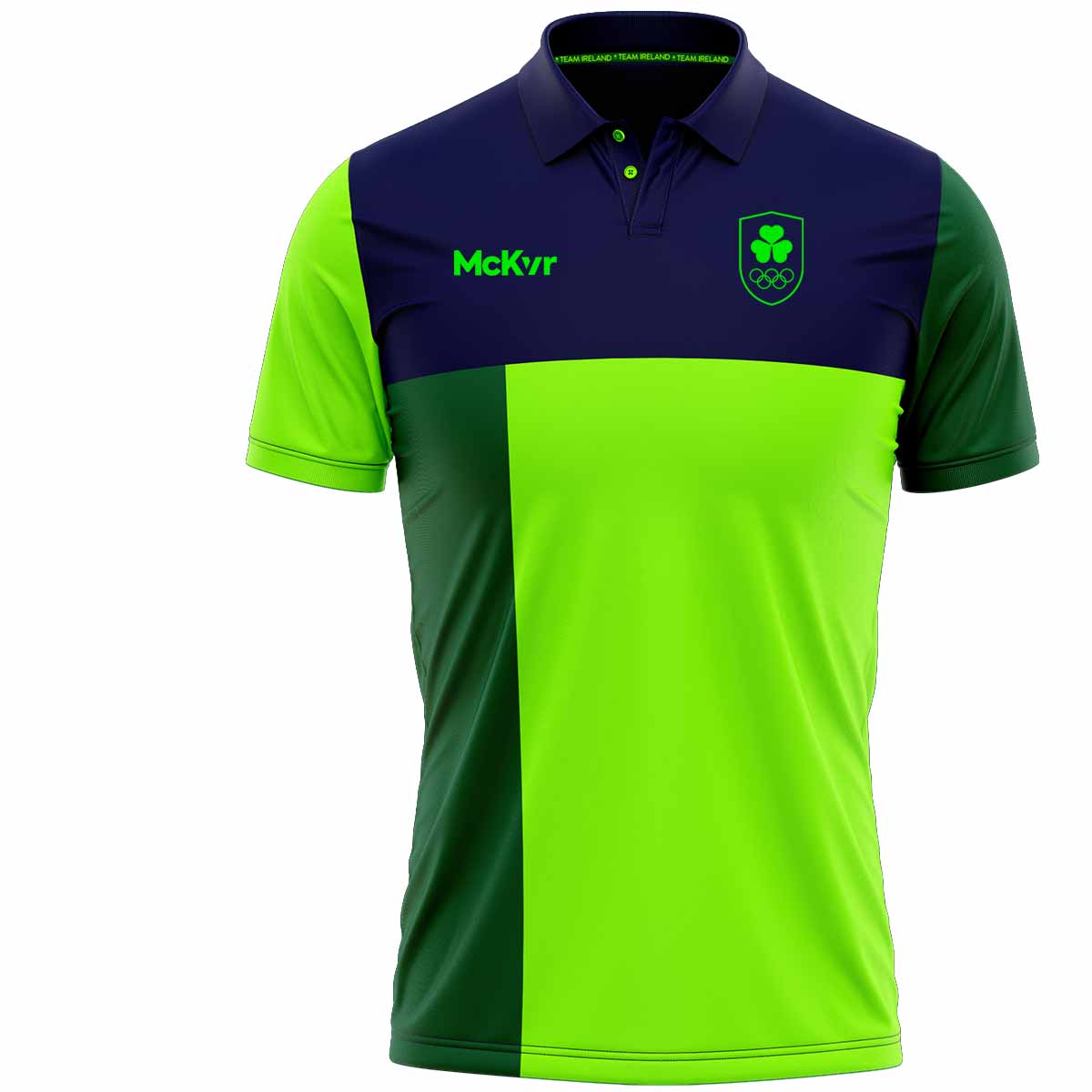 Mc Keever Team Ireland Block Polo - Youth - Green