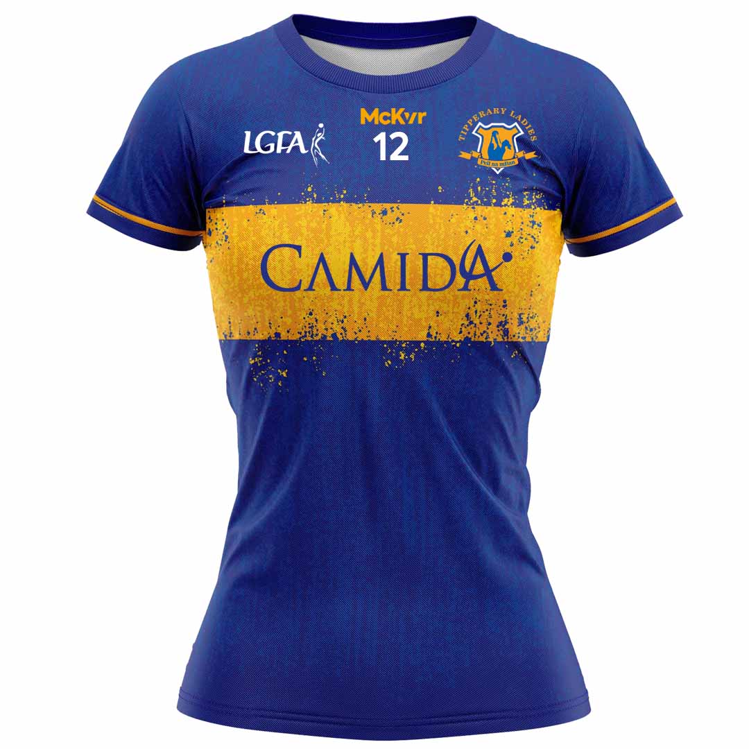 Mc Keever Tipperary Ladies LGFA Official Home Numbered Jersey - Adult - Royal Player Fit