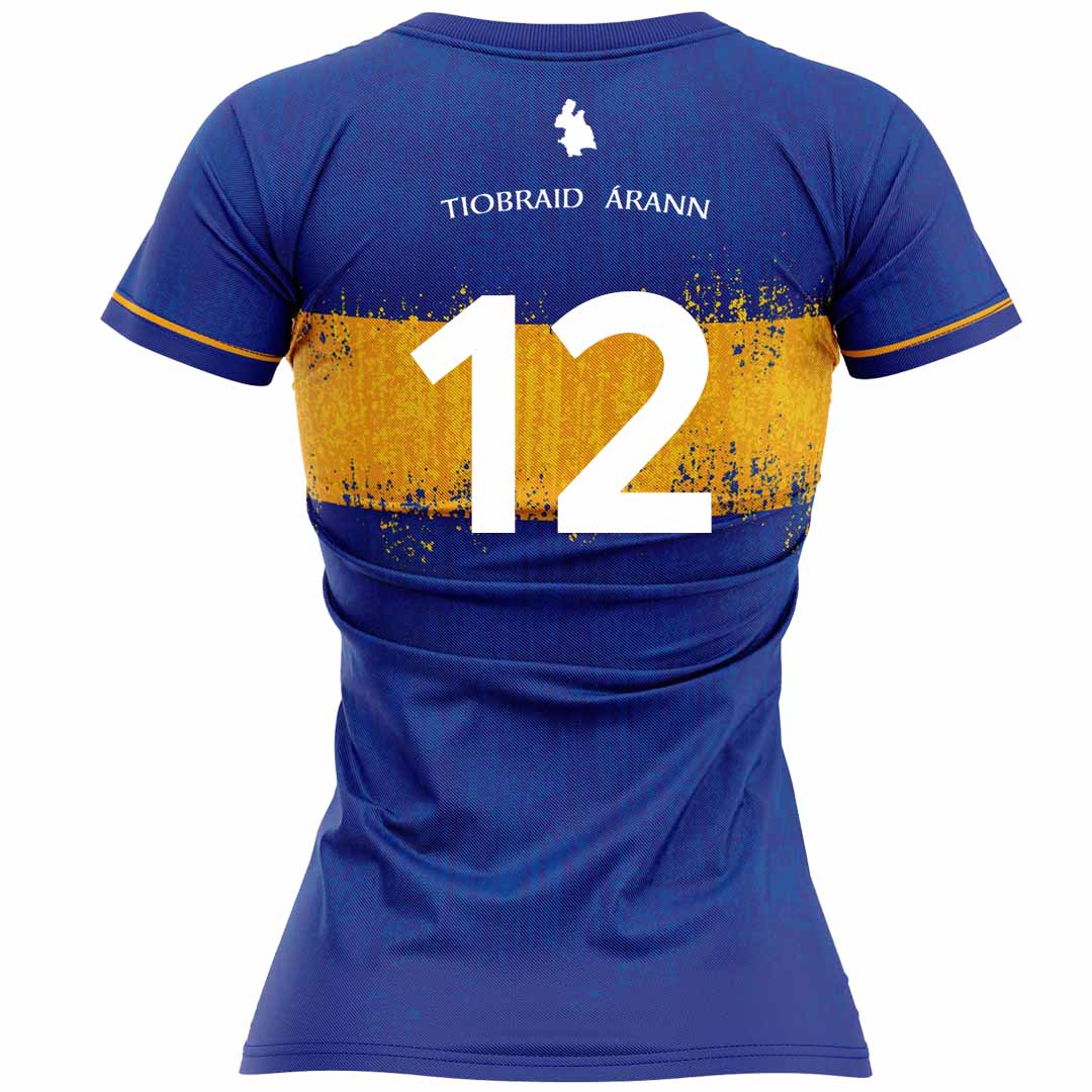 Mc Keever Tipperary Ladies LGFA Official Home Numbered Jersey - Adult - Royal Player Fit