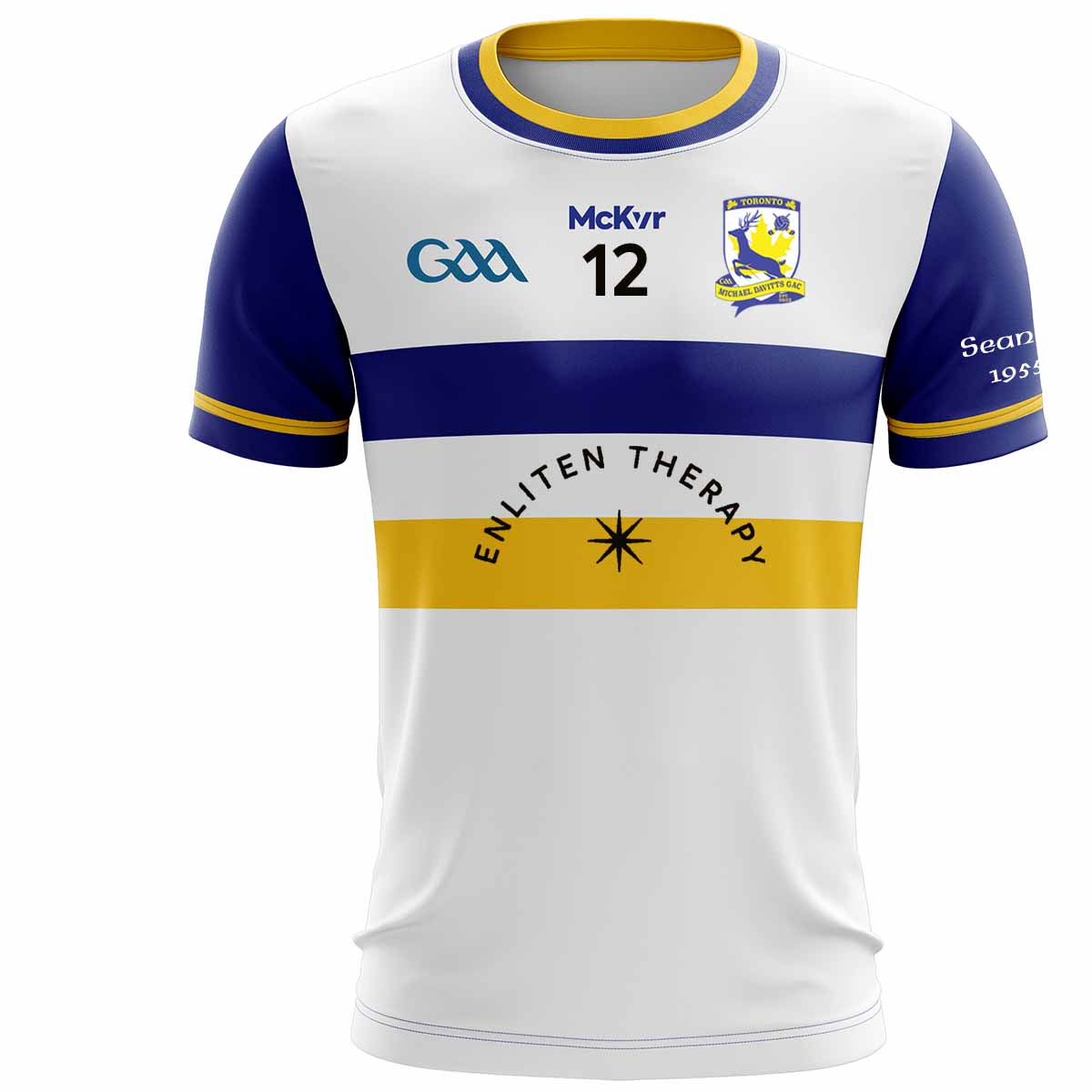 Mc Keever Toronto Michael Davitts GAC U6 Numbered Playing Jersey - Youth - White