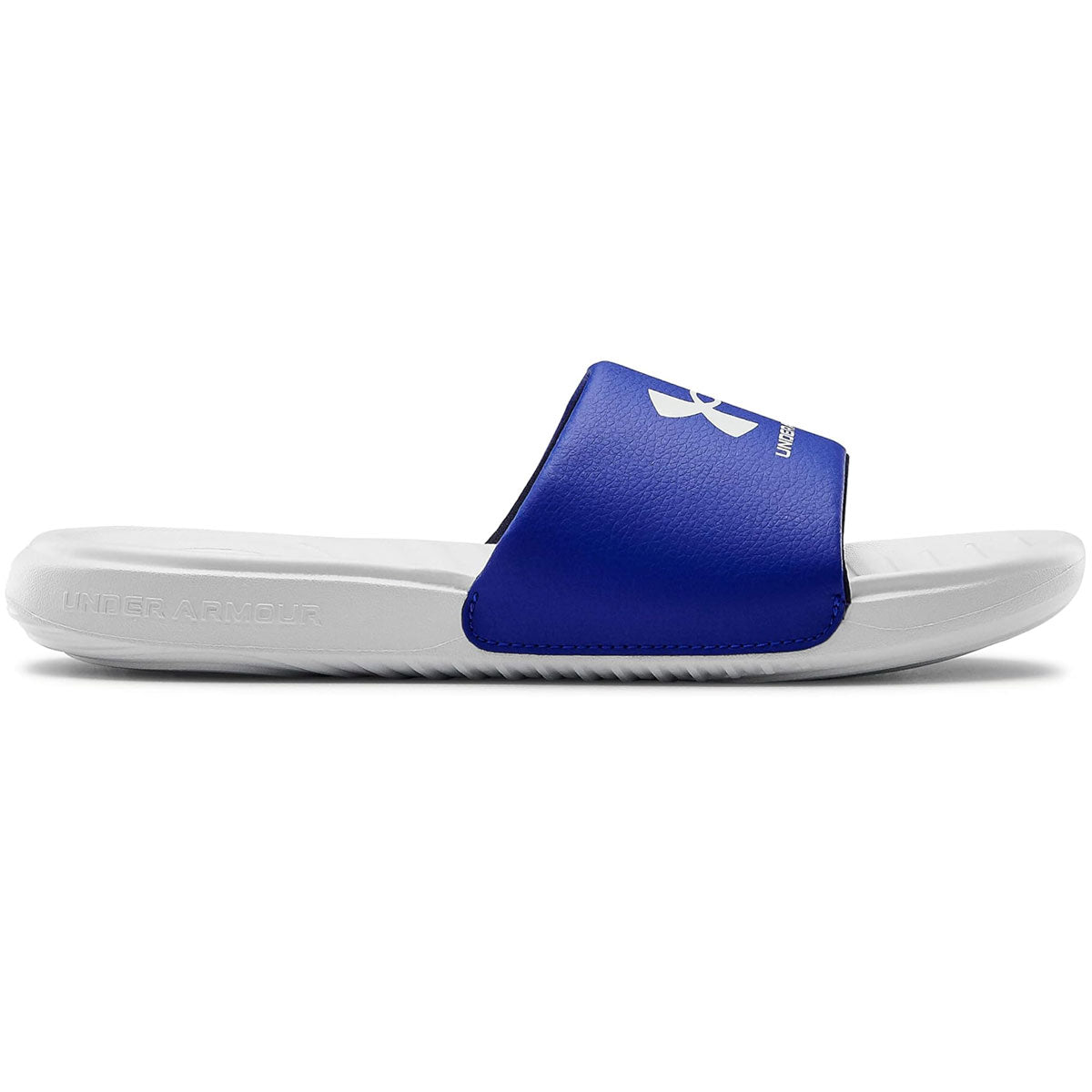 Under Armour Ansa Fixed Sliders - Boys - Halo Grey/Royal