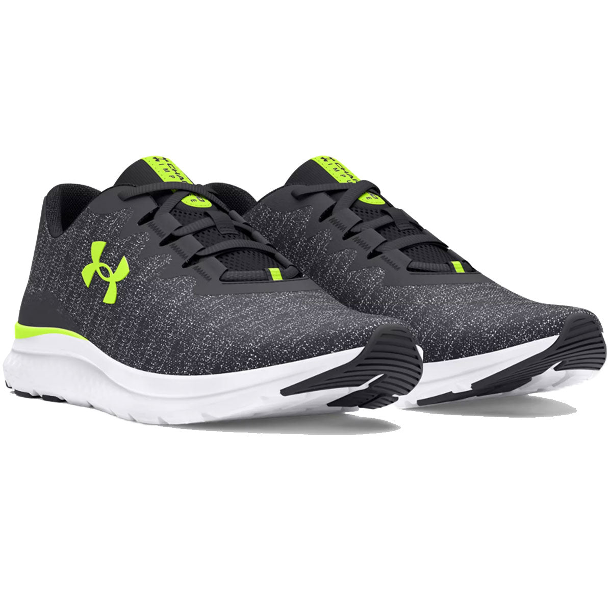 Under Armour Charged Impulse 3 Knit Running Shoes - Mens - Anthracite/High Vis Yellow