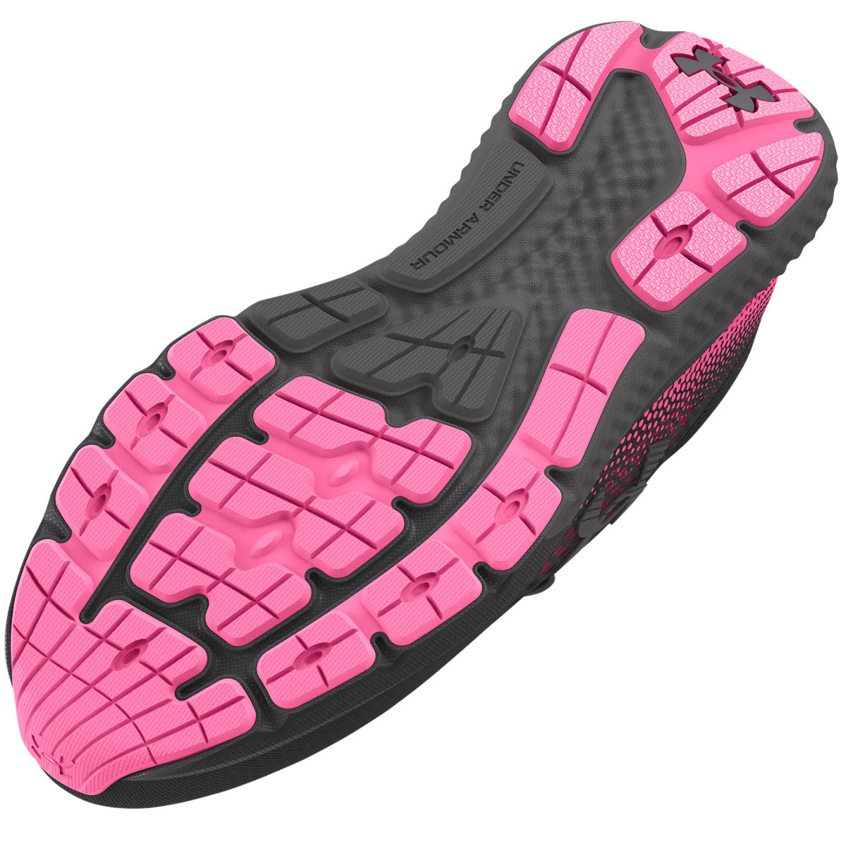 Under Armour Charged Rogue 4 Running Shoes - Womens - Anthracite/Fluo Pink/Castlerock