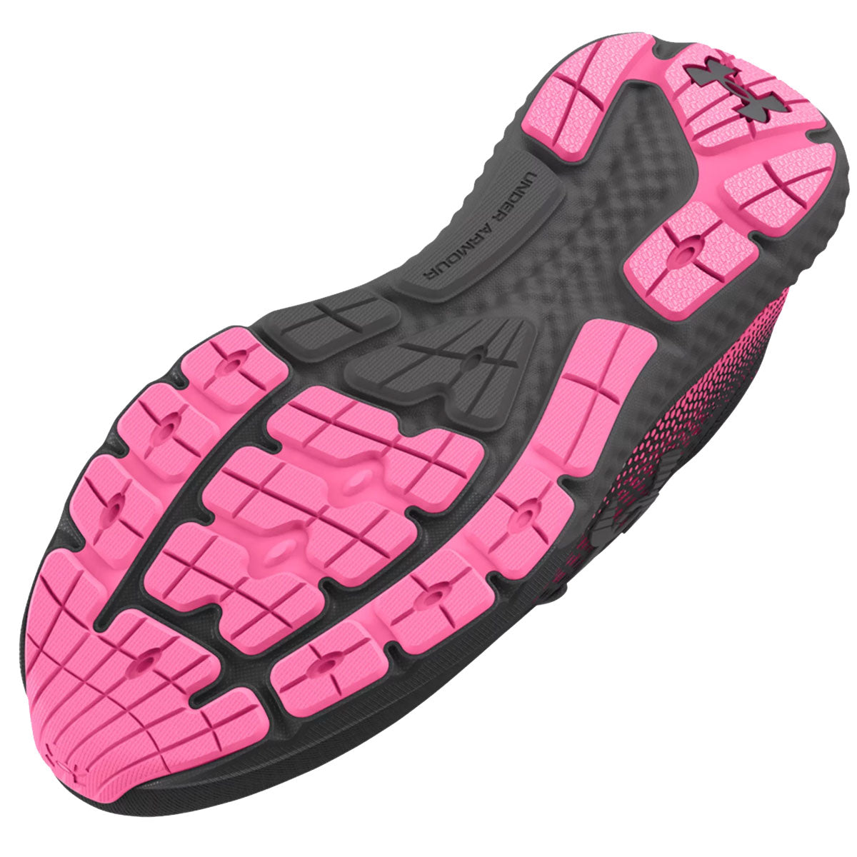 Under Armour Charged Rogue 4 Running Shoes - Womens - Anthracite/Fluo Pink/Castlerock