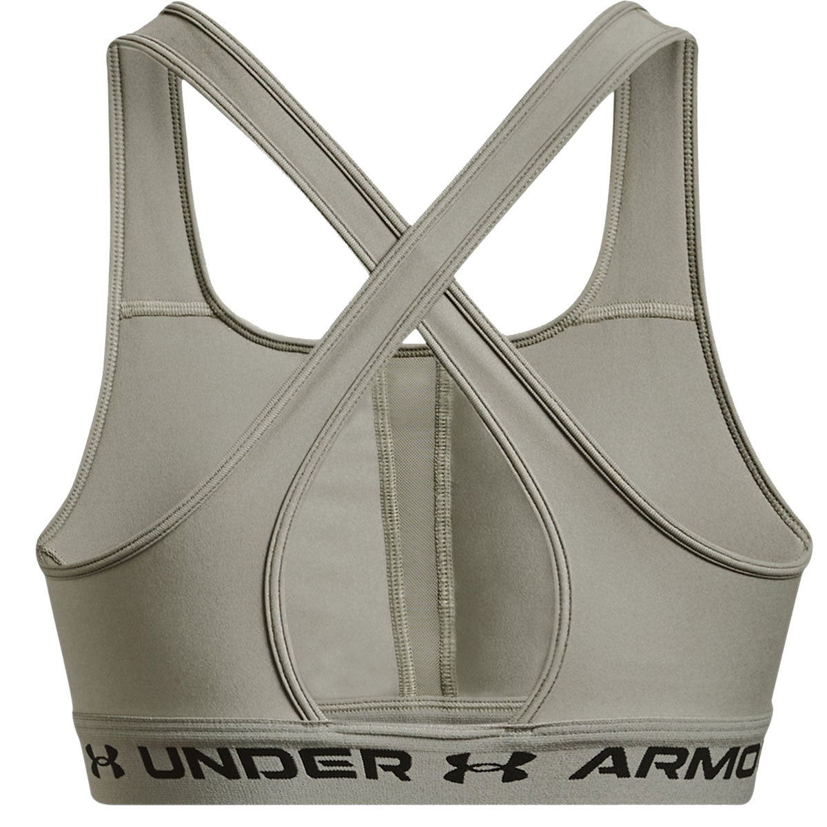 Under Armour Women's Armour Mid Crossback Sports Bra - Black