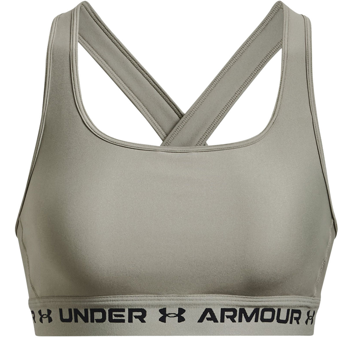 Under Armour Mid Crossback Sports Bra - Womens - Grove Green/Black