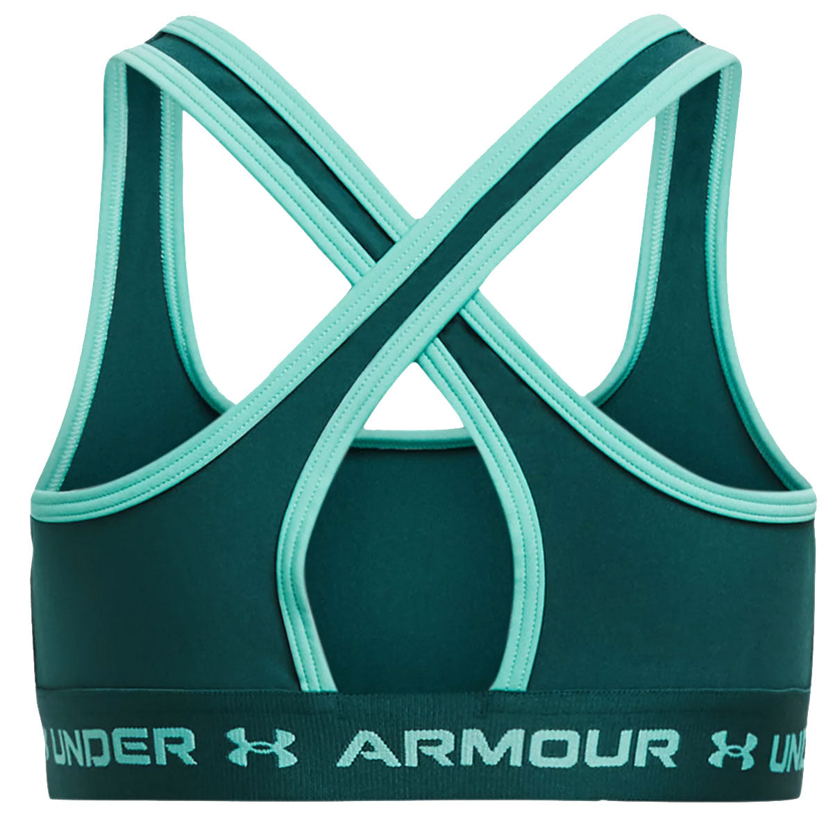 Under Armour Crossback Sports Bra - Girls - Hydro Teal/Radial Turquoise