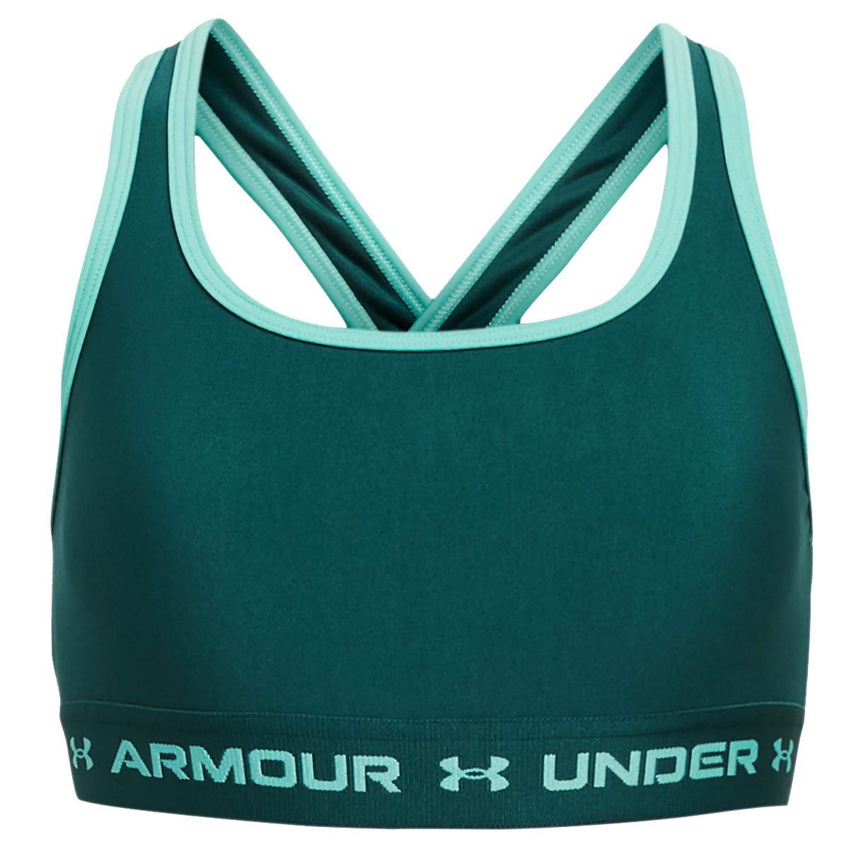 Under Armour Crossback Sports Bra - Girls - Hydro Teal/Radial Turquoise