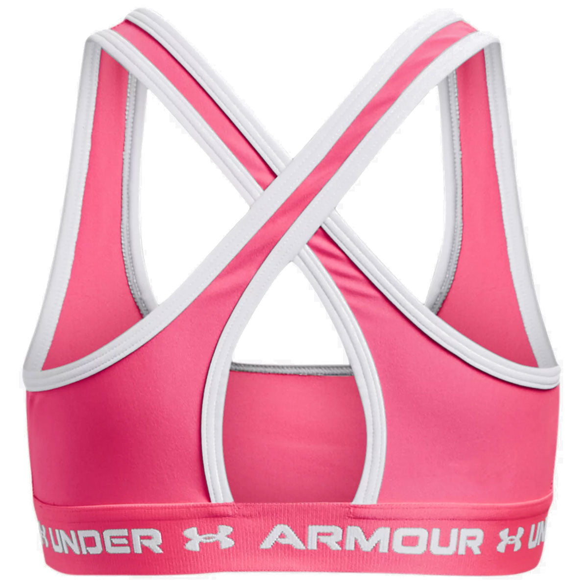 Under Armour Crossback Sports Bra - Girls - Cerise/White