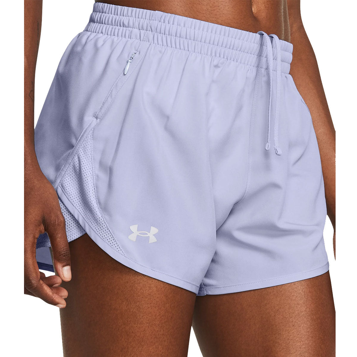 Under Armour Fly By Running Shorts - Womens - Celeste/Reflective