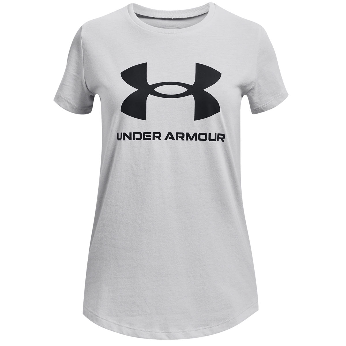 Under Armour Sportstyle Graphic Short Sleeve Tee - Girls - Halo Grey/Black