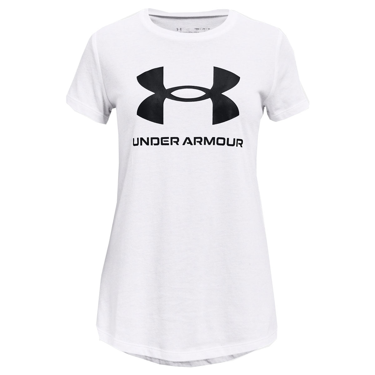 Under Armour Sportstyle Graphic Short Sleeve Tee - Girls - White/Black