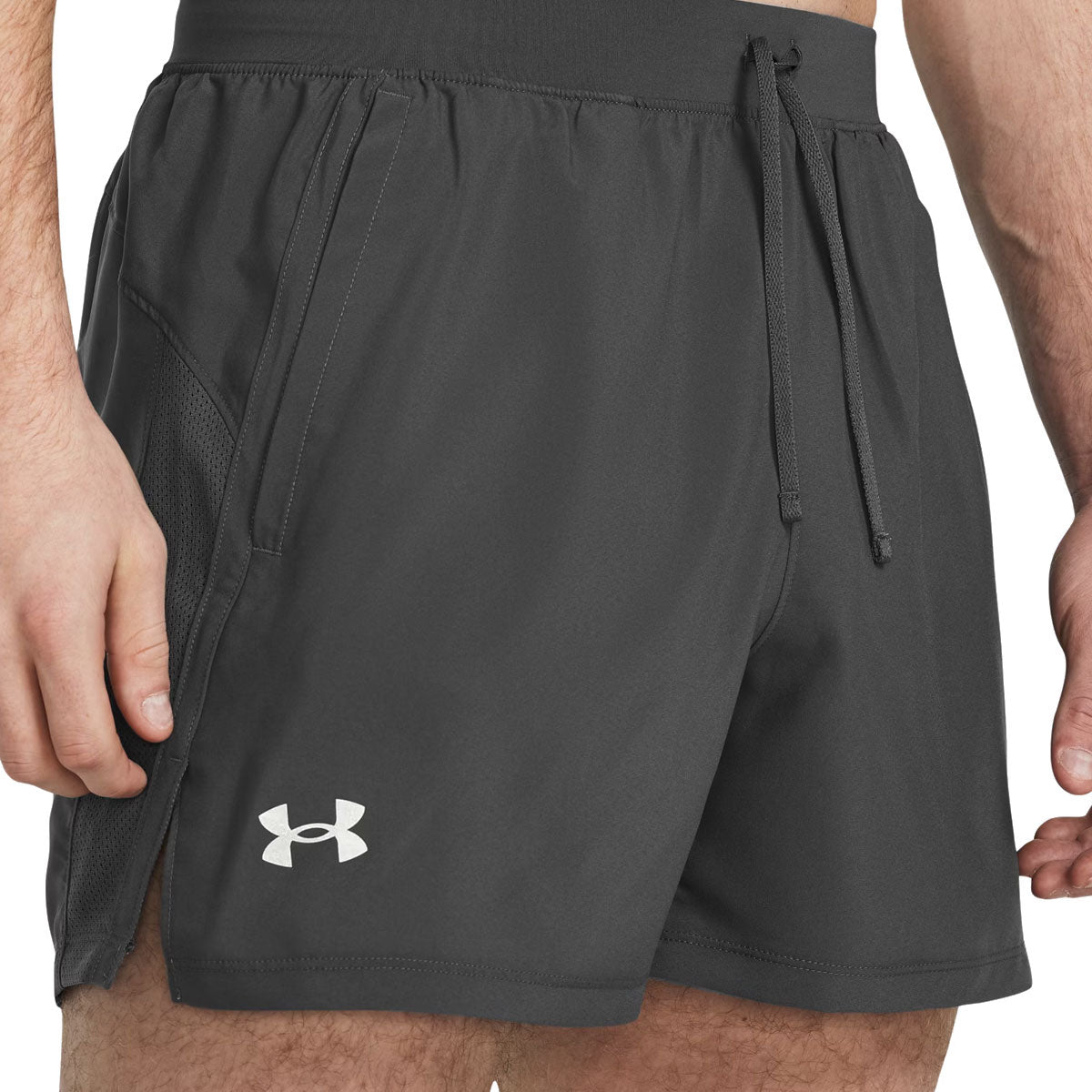Under Armour Launch 5 Inch Unlined Shorts - Mens - Castlerock/Reflective