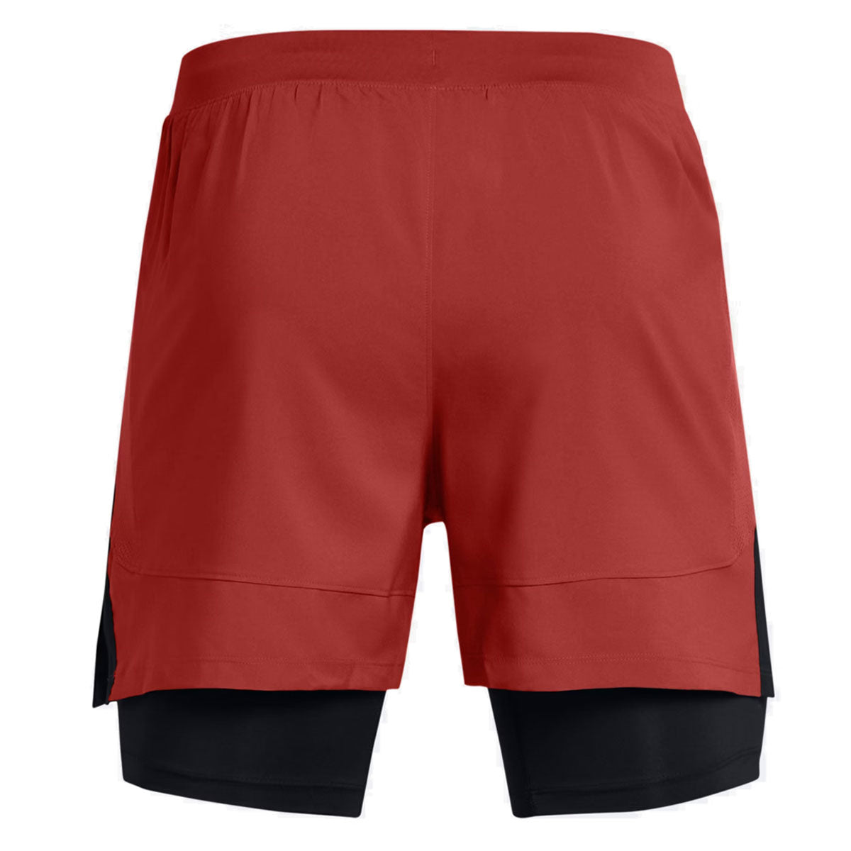Under Armour Launch 5 Inch 2-in-1 Shorts - Mens - Earthen Orange/Black/Reflective