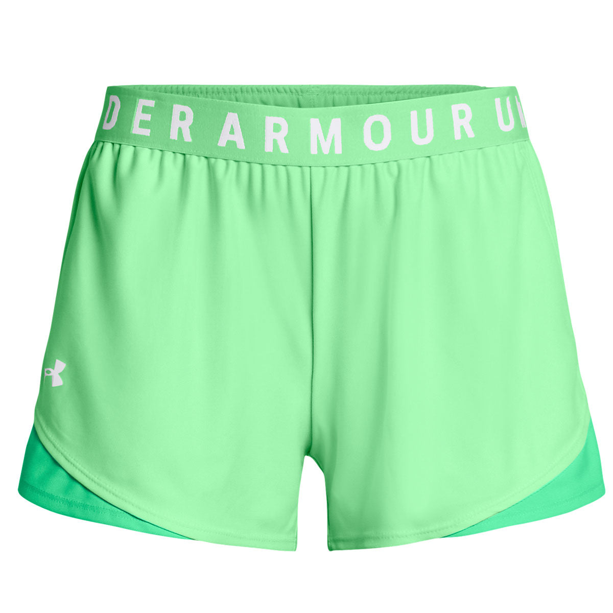 Under Armour Play Up 3.0 Shorts - Womens - Matrix Green/Vapor Green/White