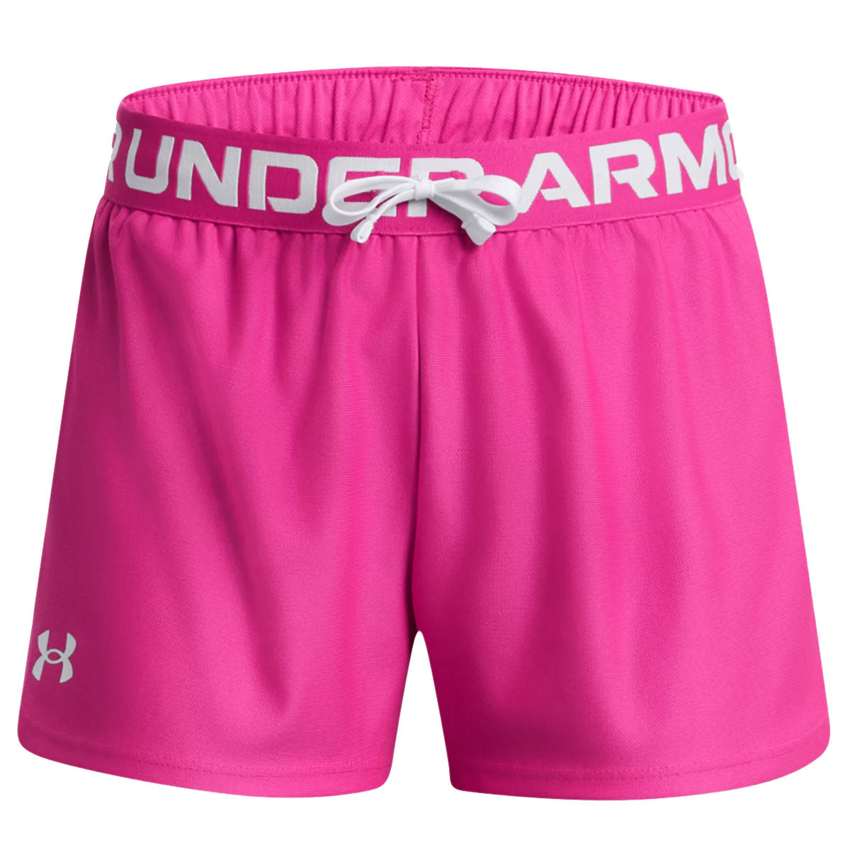 Under Armour Play Up Shorts - Girls - Rebel Pink/White