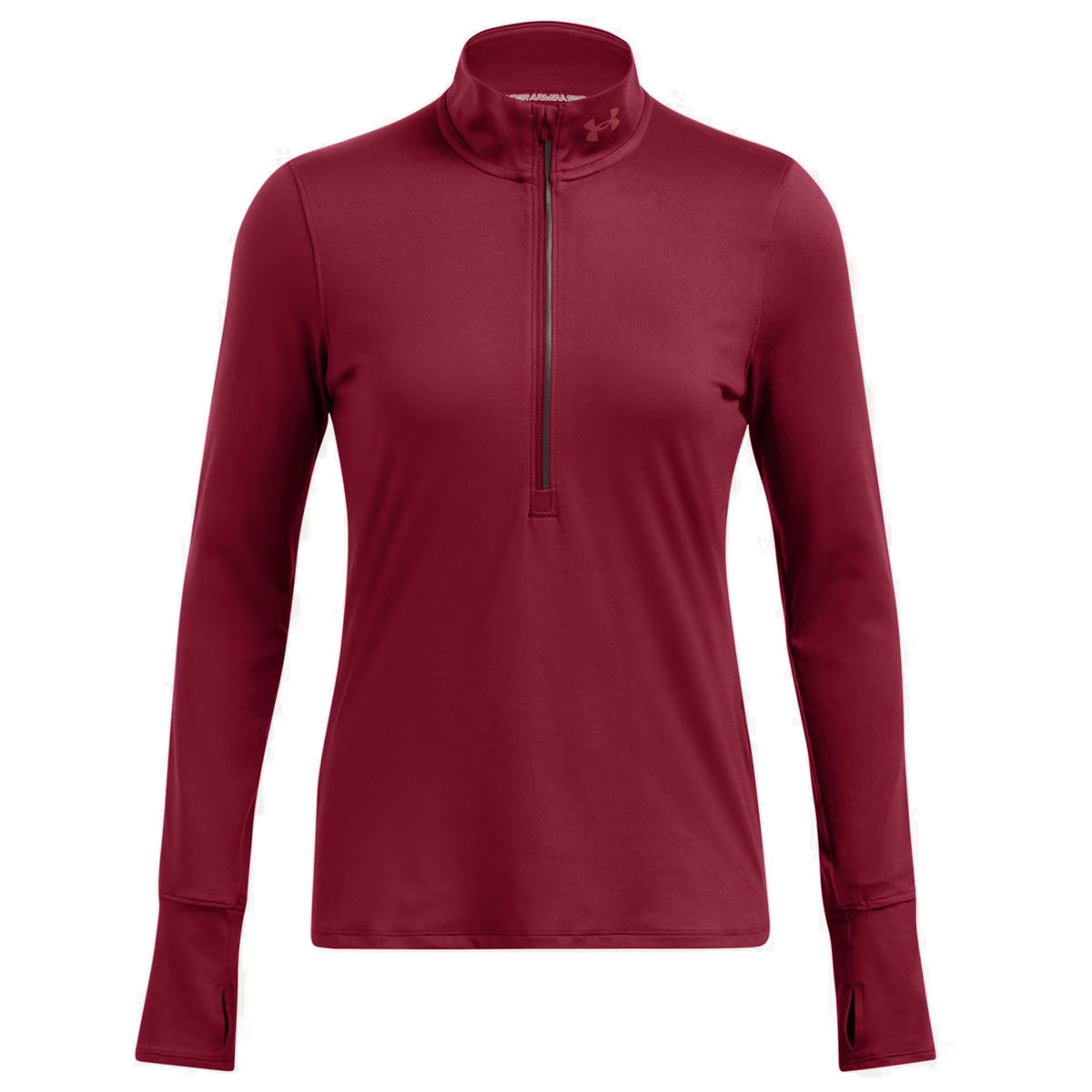 Under Armour Qualifier Run 1/2 Zip Top - Womens - Cardinal/Reflective