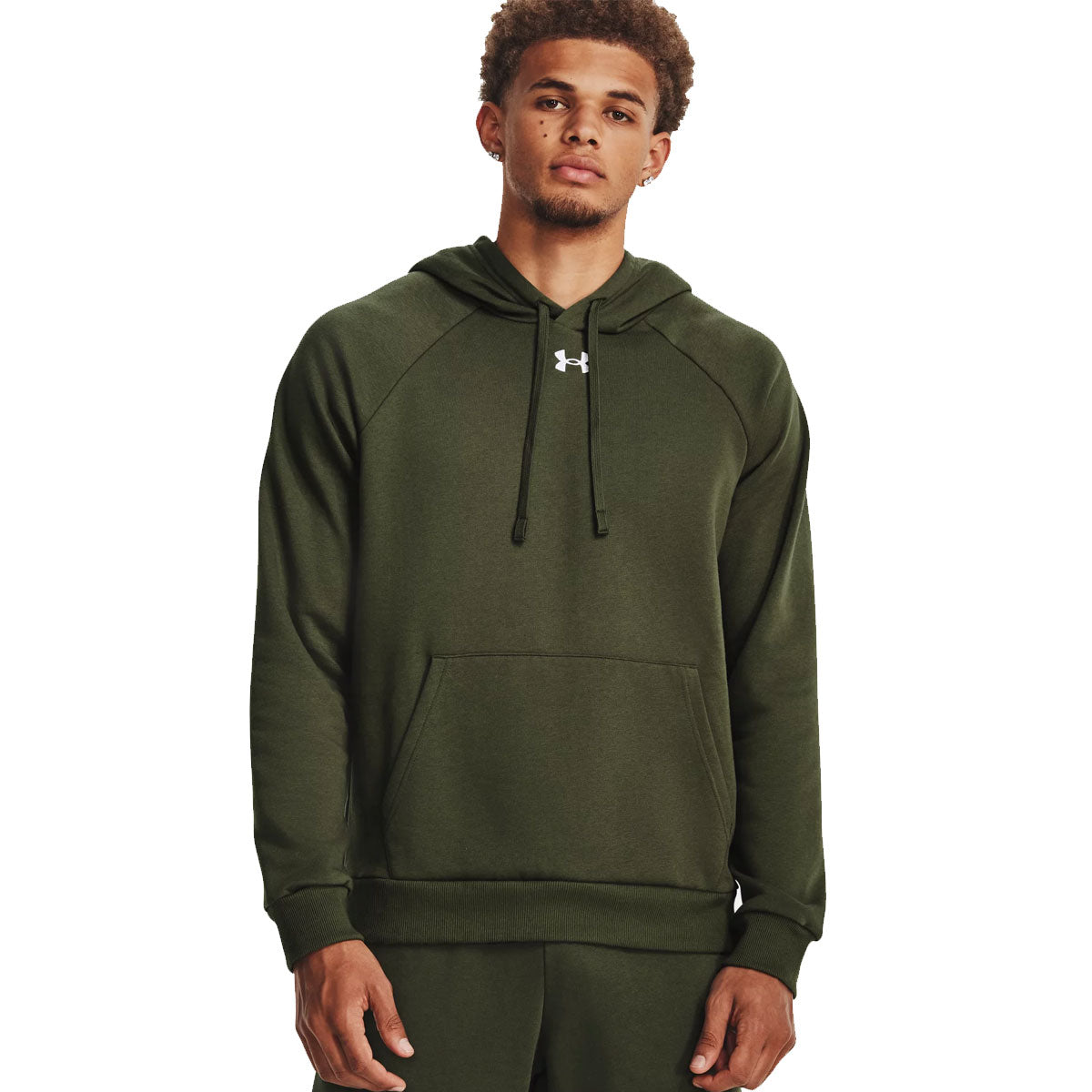 Under Armour Rival Fleece Hoodie - Mens - Marine Green/White
