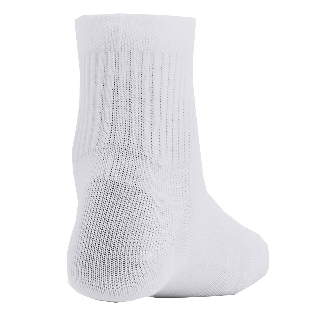 Under Armour Essential 3 Pack Quarter Socks - Youth - White/Halo Grey
