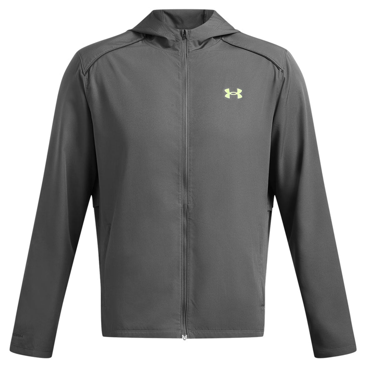 Under Armour Storm Run Hooded Jacket - Mens - Castlerock/Morph Green/Reflective