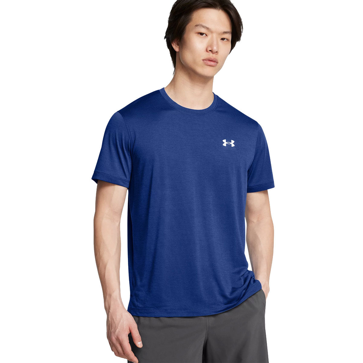 Under Armour Streaker Short Sleeve Running Tee Mens Tech Blue Reflective