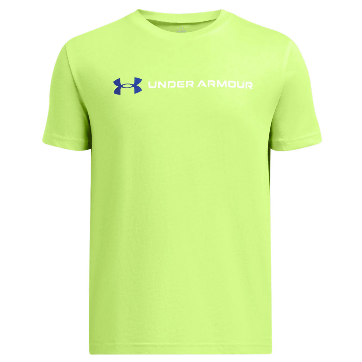 Under Armour Team Issue Wordmark Short Sleeve Tee - Boys - Morph Green/Tech Blue