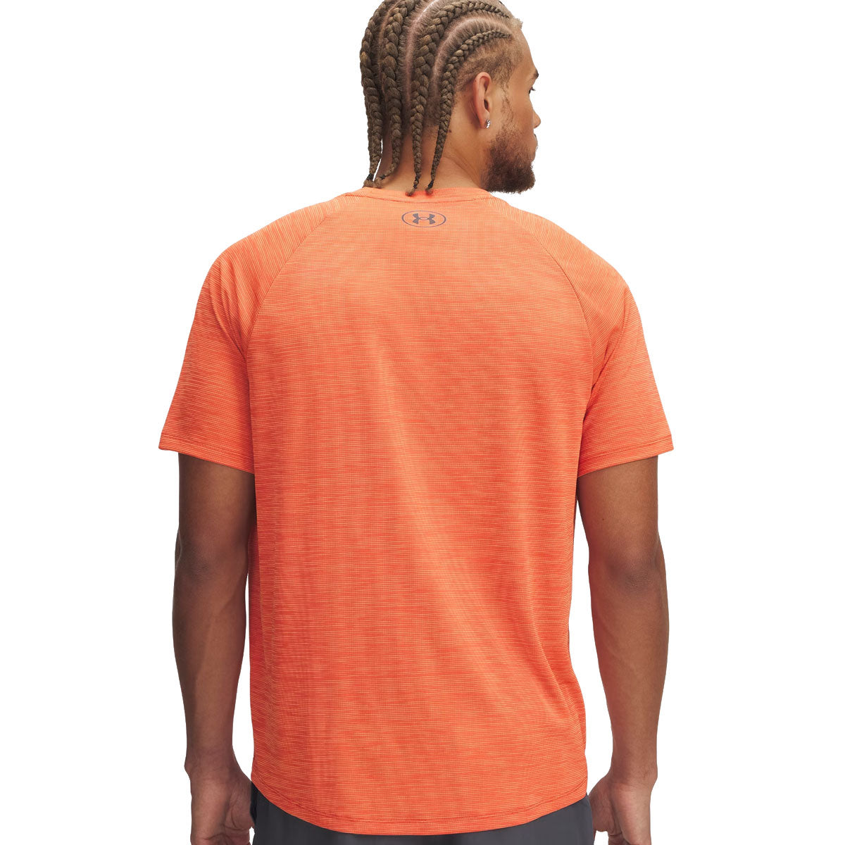 Under Armour Tech Textured Short Sleeve Tee - Mens - Fire Ares Red/Castlerock