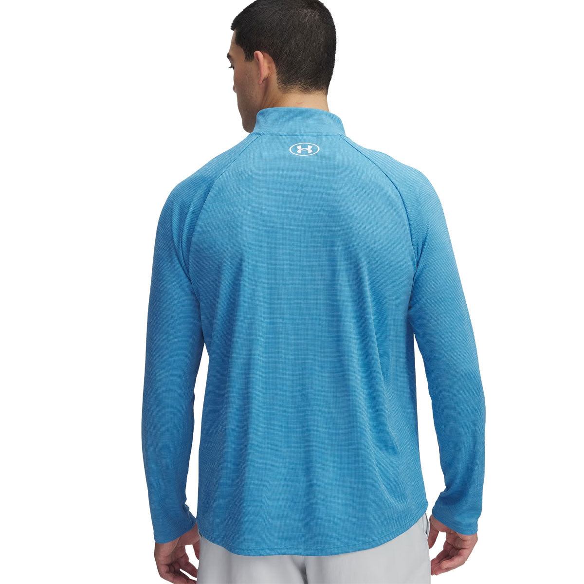 Under Armour Tech Textured 1/2 Zip Training Top - Mens - Ether Blue/Tonic/White