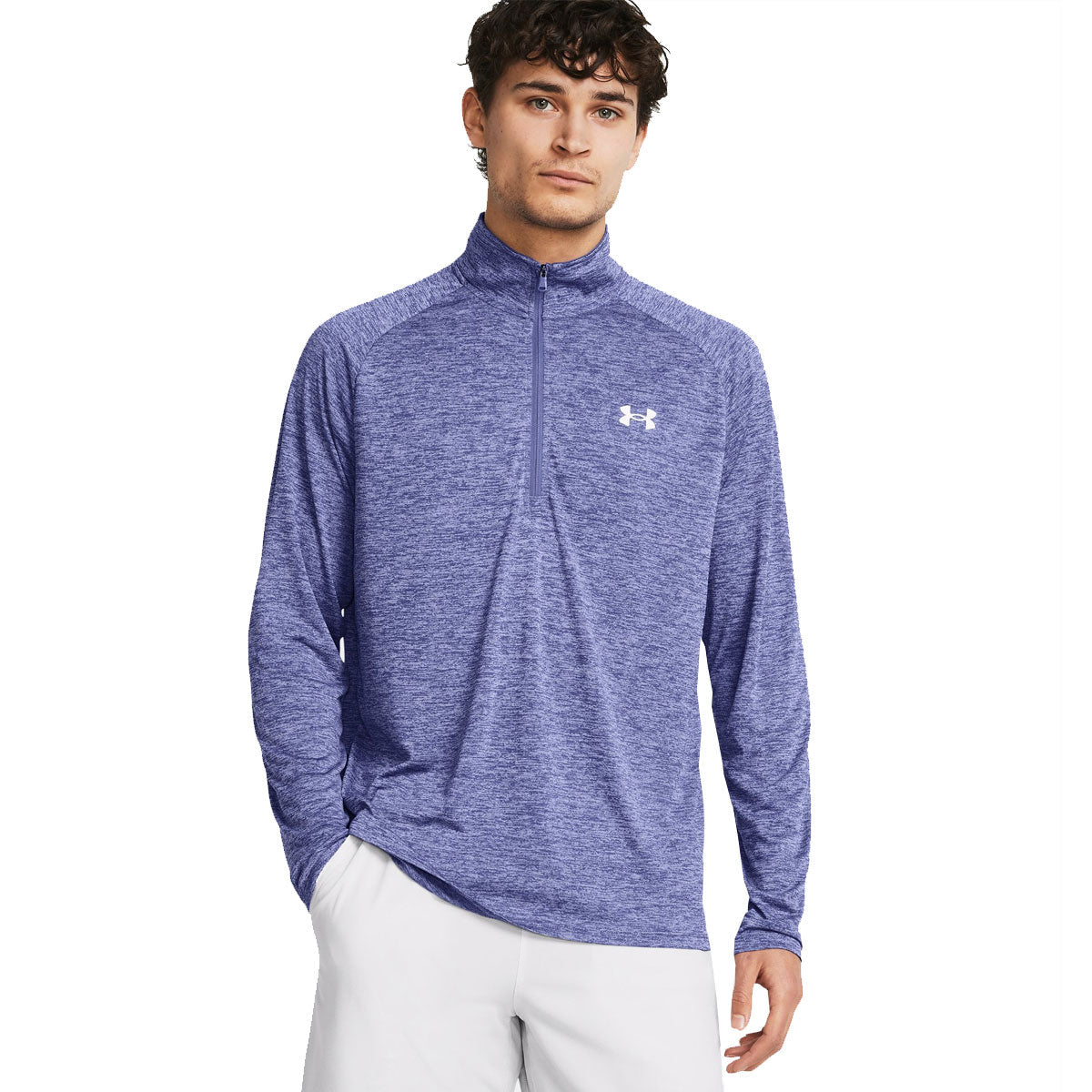 Under Armour Tech 1/2 Zip Training Top - Mens - Starlight/White