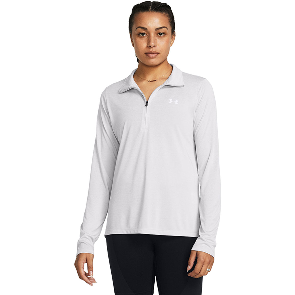 Under Armour Tech 1/2 Zip Twist - Womens - Halo Grey/White