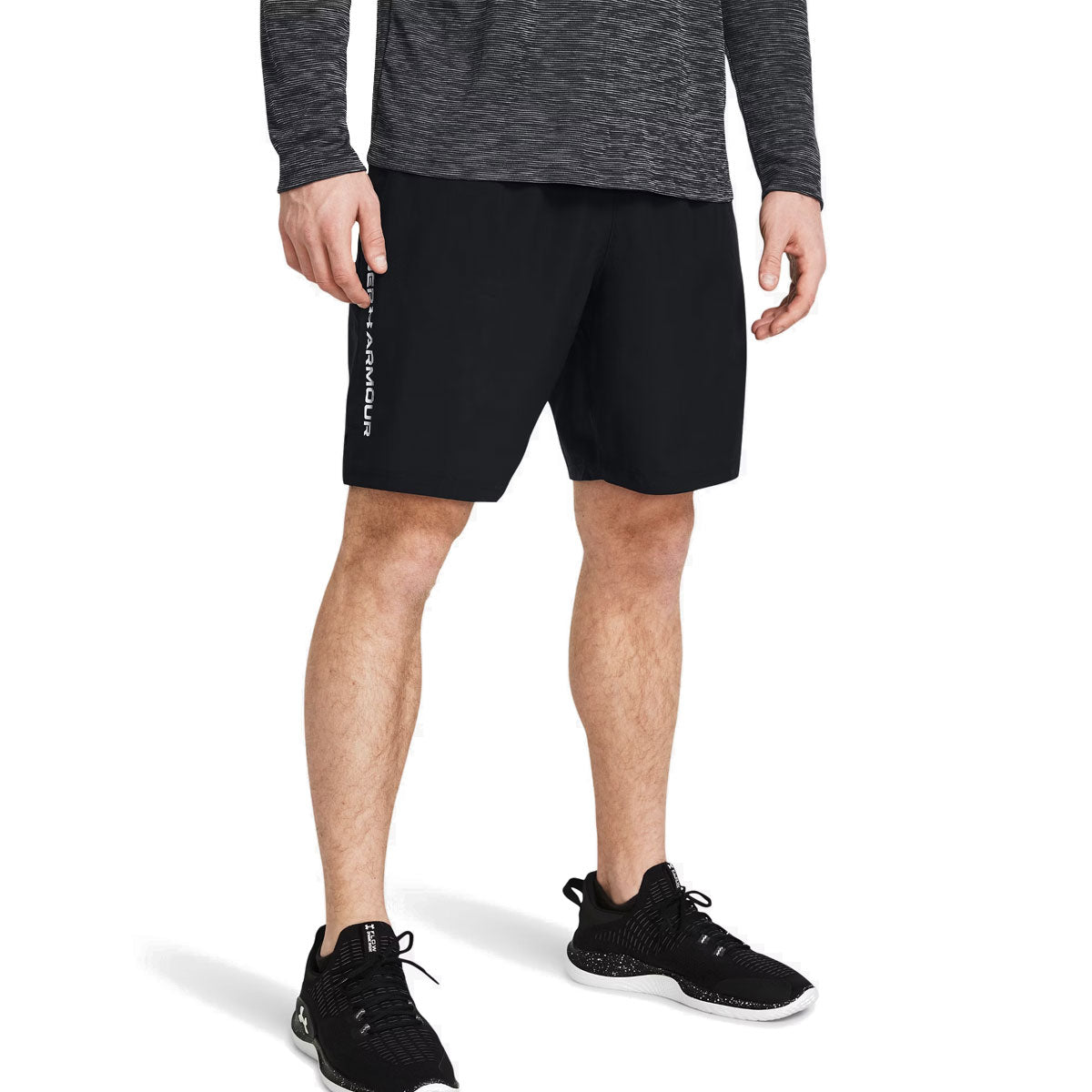 Under Armour Tech Woven Wordmark Shorts - Mens - Black/White