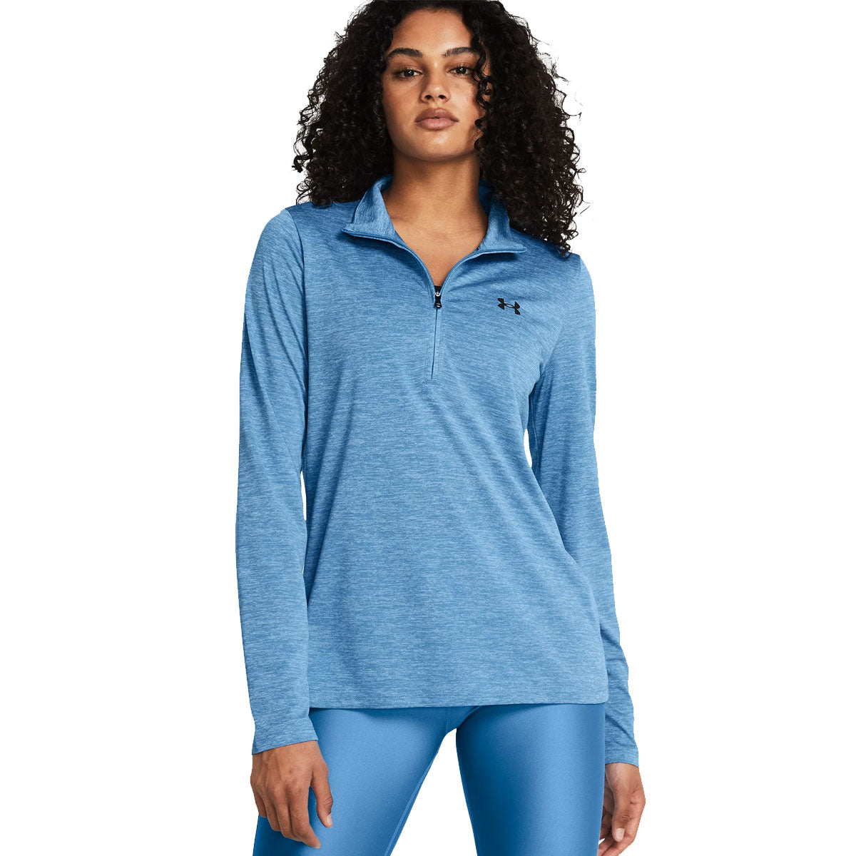 Under Armour Tech Twist 1/2 Zip Training Top - Womens - Viral Blue/Black