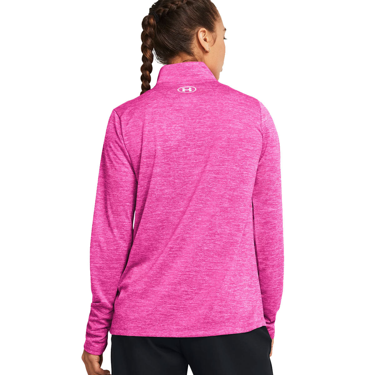 Under Armour Tech Twist 1/2 Zip Training Top - Womens - Rebel Pink/White