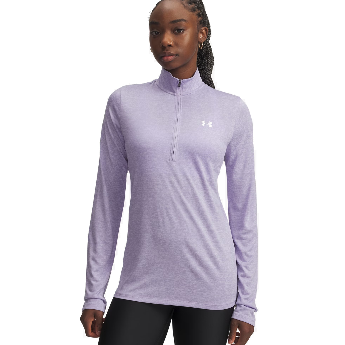 Under Armour Tech 1/2 Zip Twist Top - Womens - Transparent/White