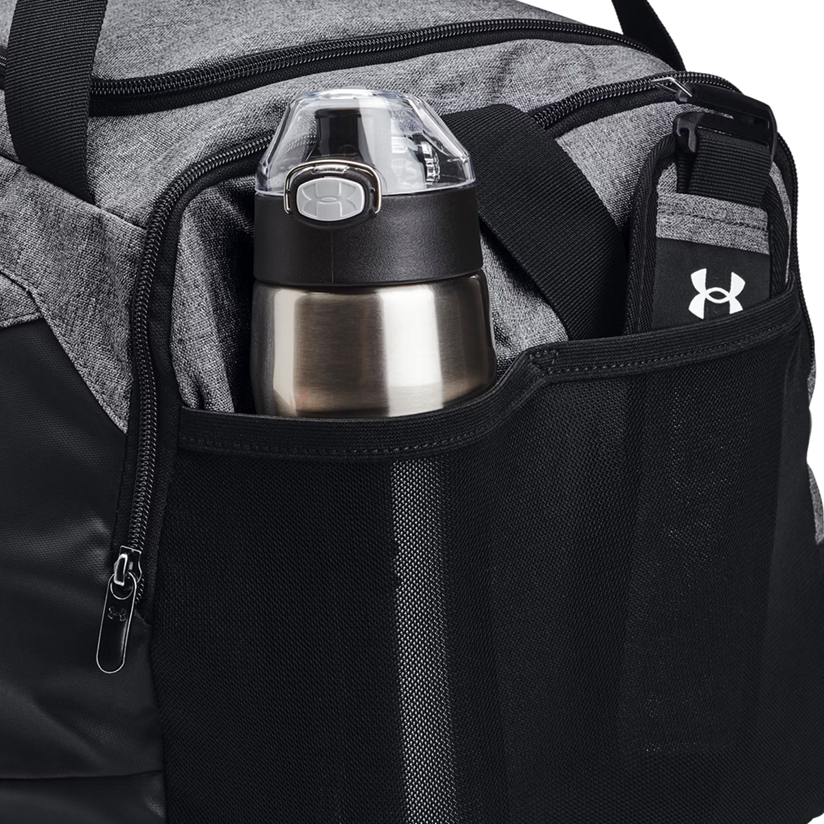 Under Armour Undeniable 5.0 Medium Duffle Bag - Pitch Gray Medium Heather/Black