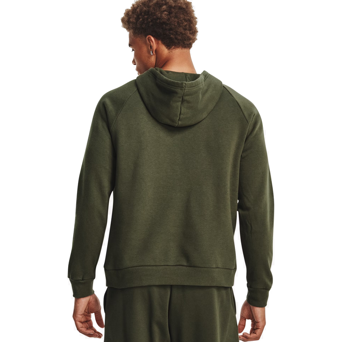Under Armour Rival Fleece Logo Hoodie - Mens - Marine OD Green/White